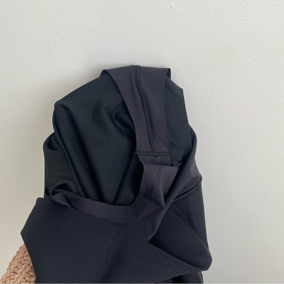 ULTRACOR Glossy Striped Black Leggings shiny compression track solid medium M - Picture 11 of 14